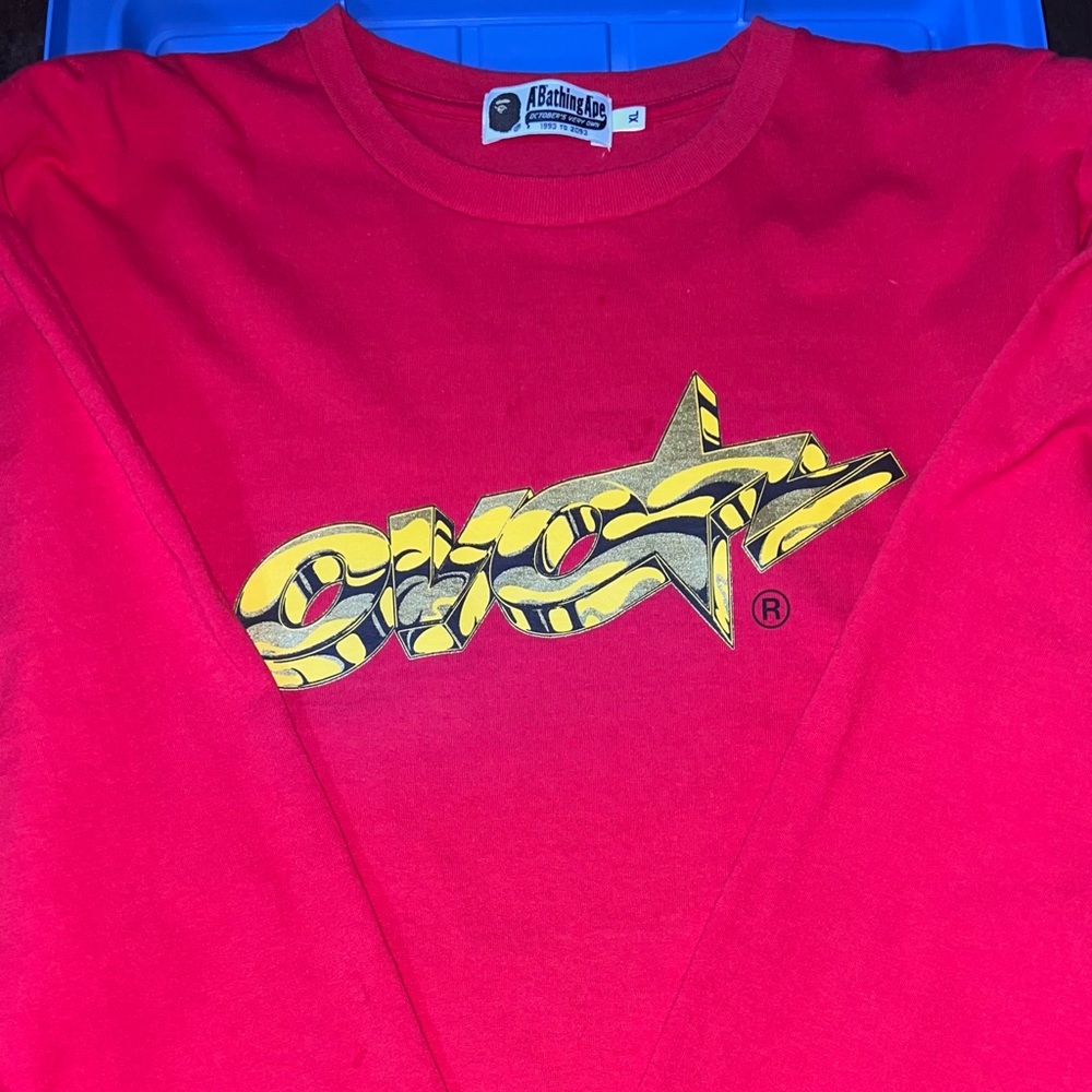 OVO x BAPE STAR LONGSLEEVE T-SHIRT